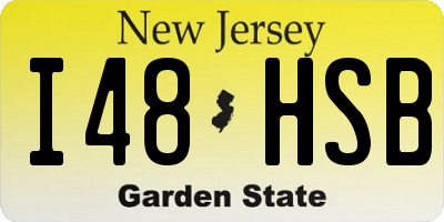 NJ license plate I48HSB