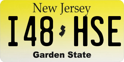 NJ license plate I48HSE