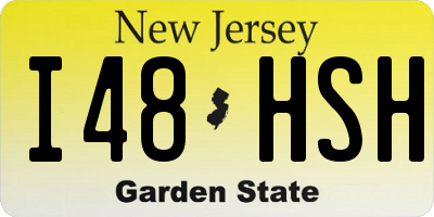 NJ license plate I48HSH