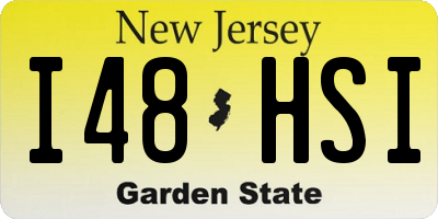 NJ license plate I48HSI