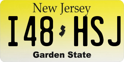 NJ license plate I48HSJ