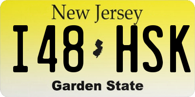 NJ license plate I48HSK