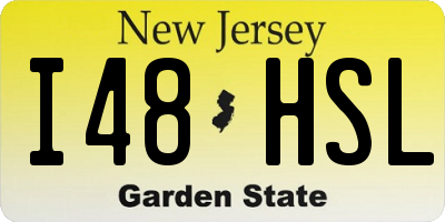NJ license plate I48HSL