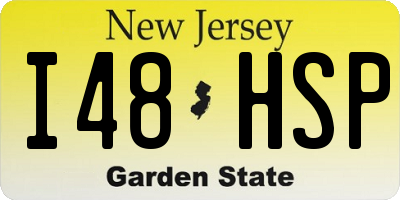 NJ license plate I48HSP