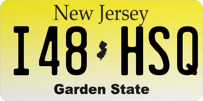NJ license plate I48HSQ