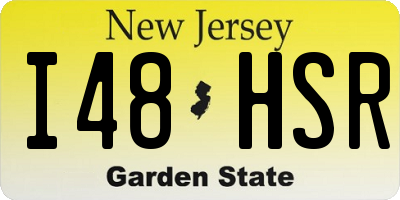 NJ license plate I48HSR