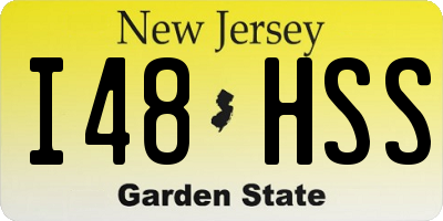 NJ license plate I48HSS