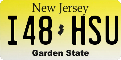 NJ license plate I48HSU
