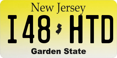 NJ license plate I48HTD