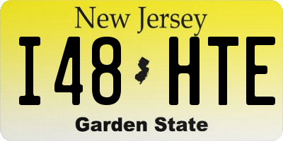 NJ license plate I48HTE