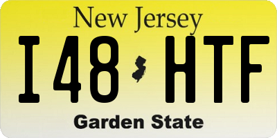 NJ license plate I48HTF