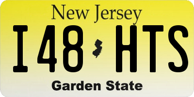 NJ license plate I48HTS
