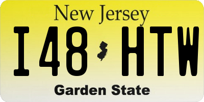 NJ license plate I48HTW