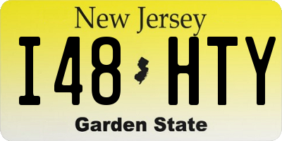 NJ license plate I48HTY