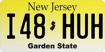 NJ license plate I48HUH