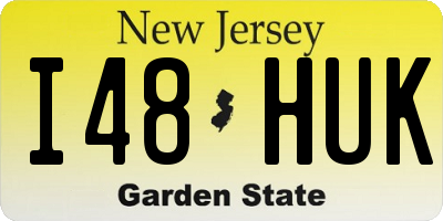 NJ license plate I48HUK