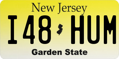 NJ license plate I48HUM