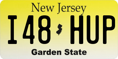 NJ license plate I48HUP
