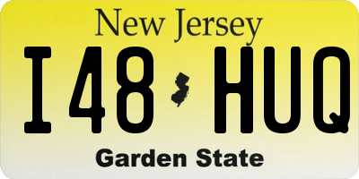 NJ license plate I48HUQ