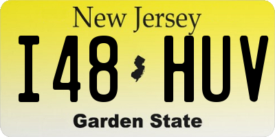 NJ license plate I48HUV