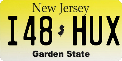 NJ license plate I48HUX