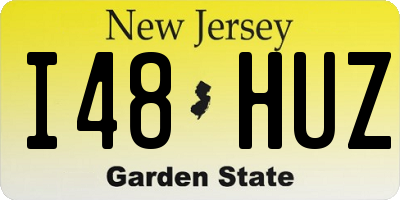 NJ license plate I48HUZ