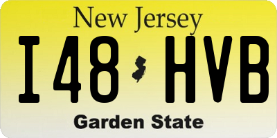 NJ license plate I48HVB