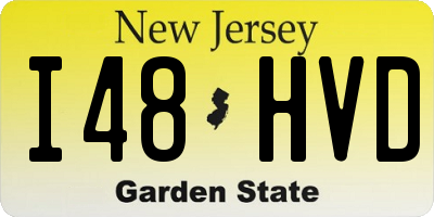 NJ license plate I48HVD