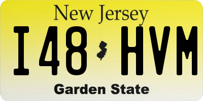 NJ license plate I48HVM