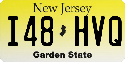 NJ license plate I48HVQ
