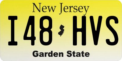 NJ license plate I48HVS