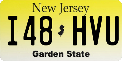 NJ license plate I48HVU