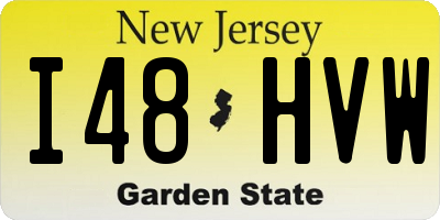 NJ license plate I48HVW