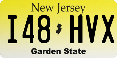 NJ license plate I48HVX