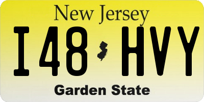 NJ license plate I48HVY