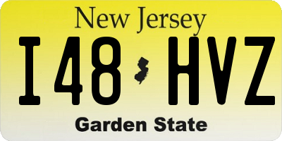 NJ license plate I48HVZ