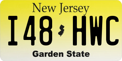 NJ license plate I48HWC