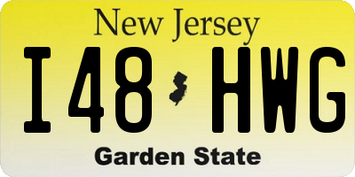 NJ license plate I48HWG