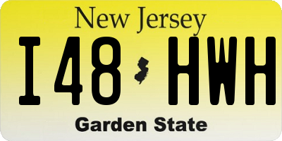 NJ license plate I48HWH