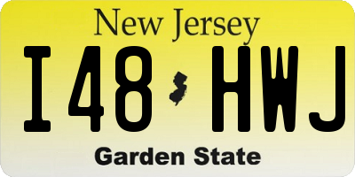 NJ license plate I48HWJ