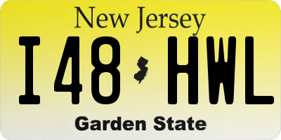 NJ license plate I48HWL