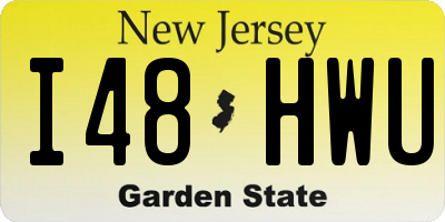 NJ license plate I48HWU
