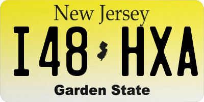 NJ license plate I48HXA