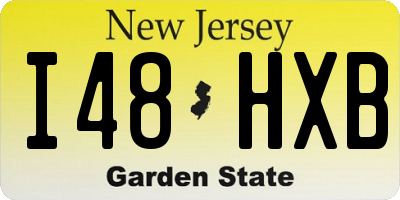 NJ license plate I48HXB