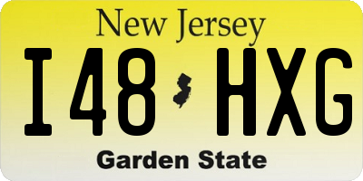 NJ license plate I48HXG