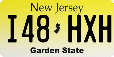 NJ license plate I48HXH