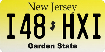 NJ license plate I48HXI