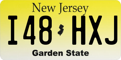 NJ license plate I48HXJ
