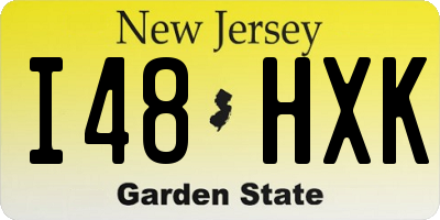NJ license plate I48HXK