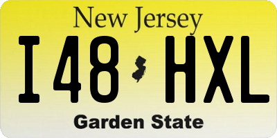 NJ license plate I48HXL